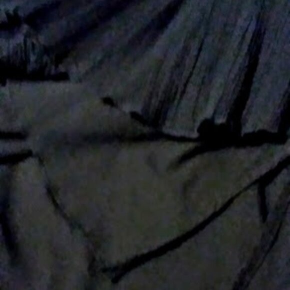 Ruby Rd. Gauze Swing Skirt Midi Length Black Elastic Waist Size 10 P - Picture 8 of 11